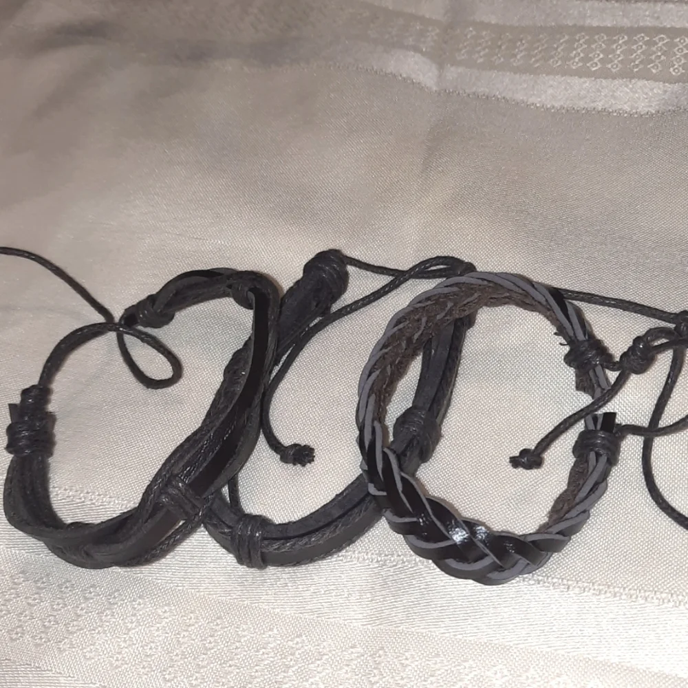 3 Brown Bracelets